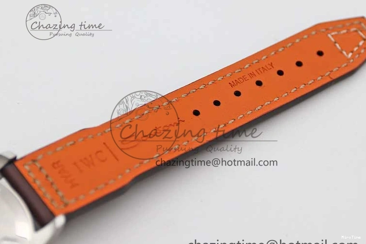 MIROTIME 0413 HighQuality Mark XVIII IW327010 SS M+F 1:1 Best Edition Brown Dial on Brown Leather Strap A 7049